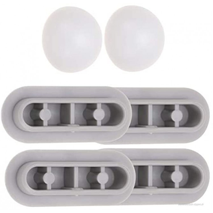 Cabilock 4pcs Antislip Gasket Toilet Seat Bumper Bathroom Products Lifter Kit Increase The Height Toilet Seat Cushioning Pads with 2pcs Toilet Seat Cover Bumpers Grey