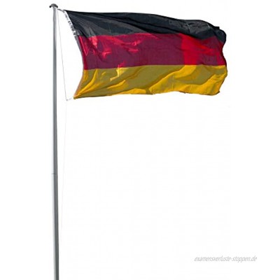 Fahnenmast 4-tlg 6,2m Fahnenstange Flaggenmast inkl. Deutschlandflagge