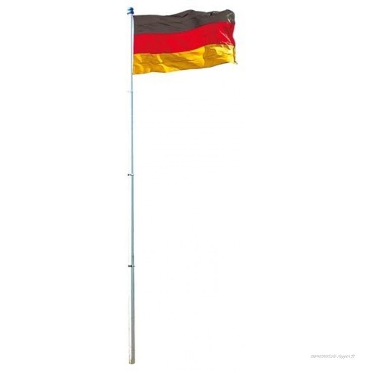 Fahnenmast Fahnenstange Flaggenmast Alu 6,20m DE Fahne