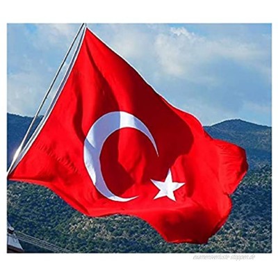Özel-Versand XXL türkische Riesen Flagge Bayrak Türk Türkei 2 x 3 METER  Premium-Qualität dicker gewebter ALPAKA Stoff kein Nylon  robust wetterbeständig  doppelt umsäumter Rand  2 robusten Ösen