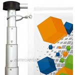 Vispronet Mobiler 5,40 m Fahnenmast mit Ausleger T-Pole® 100 ✓ versch. Bodenelemente ✓ teleskopierbar ✓ inkl. Transporttasche Einschlaghülse