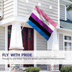 Anley Fly Breeze 3x5 Fuß Genderfluid Flag Lebendige Farbe und UV-beständig Canvas Header und doppelt genäht Genderfluid Pride Flags Polyester mit Messingösen 3 X 5 Ft