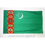 AZ FLAG Flagge Turkmenistan 150x90cm TURKMENISCHE Fahne 90 x 150 cm flaggen Top Qualität