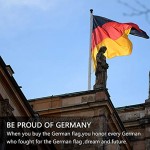 FLAGBURG Deutschland Flagge 90 x 150 cm ,Deutsche Fahne mit Genähten StreifenNicht Gedruckt,Wetterfeste Nationalflagge mit Messingösen Lebendige Farbe und UV-beständig für Außenbereich