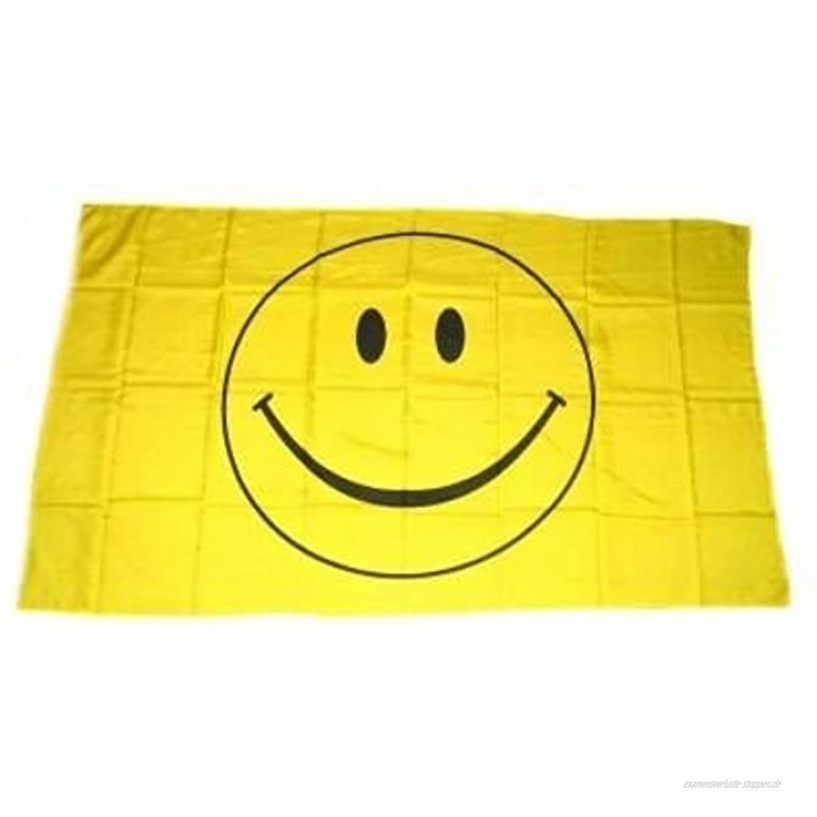 Flaggenking Flaggen Fahnen Smile Smily Smiley wetterfest Mehrfarbig 150 x 90 x 1 cm 16350