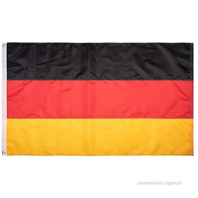 Lixure Deutschland Flagge Fahne Premium Qualität für Windige Tage 90x150cm Nationalflagge-Durable 210D Nylon Draußen Drinnen Dekoration Flagge MEHRWEG