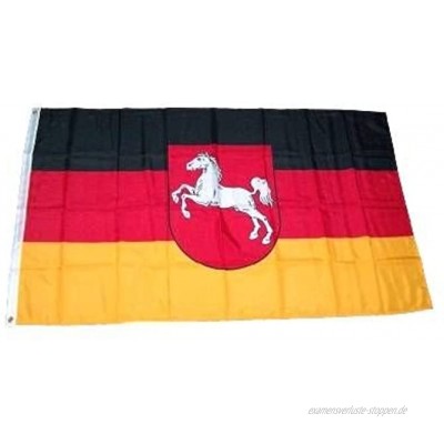 MM Niedersachsen Flagge Fahne 150 x 90 cm wetterfest mehrfarbig 16196