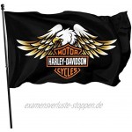"N A" LLMMM Harley Davidson Fahnen Flagge Flag Banner Polyester Material Gartenbalkon Gartendekoration Im Freien 90x150cm