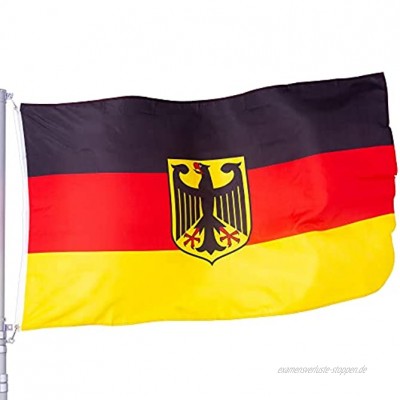 OZSEN Deutsche Flagge mit Adler Deutschland Fahne 90 x 150 cm Flaggen mit Messing-Ösen Germany Flag