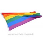 Regenbogen-Flagge Fahne Rainbow Wetterfest 60 x 90 cm