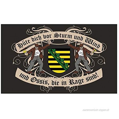 Spass kostet Fahne mit Ösen Flagge Sachsen Spruch 90 x 150 cm