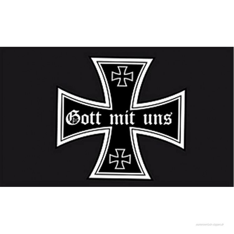 U24 Fahne Flagge Eisernes Kreuz Gott mit Uns Deutschland 90 x 150 cm