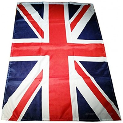 Union Jack britische Flagge 152 cm x 91 cm Großbritannien Britische Königliche Flagge  London Fußball Party Patriotische Partys drinnen draußen mit zwei Nestellöcher Flagge Souvenir! Qualitätvoll Verpackung GB UK Vereinigtes Königreich Souvenir