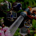 Mozeeda Gartenbrause Handbrause Garten mit 8 Einstellbare Wasserstrahlformen und einstellbarer Wasserstärke Multifunktions Hochdruck Handbrause für Bewässerung Rasen Beeten und Topfpflanzen