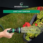 RASENWERK® Verstellbare Gartenbrause Wasserbrause für die Garten Bewässerung Sprühpistole für jegliche Bewässerungsbedürfnisse
