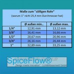 SpiceFlow Geräteanschlussstück Wasserhahnanschluss | Chrom Messing | 3 4 Zoll Innengewinde | 3 4 Zoll Profi Gardena kompatibel