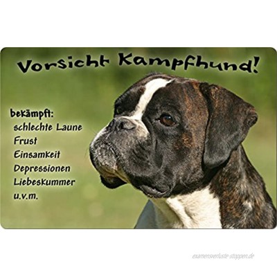 +++ Deutscher BOXER Metall WARNSCHILD Schild Hundeschild Sign DBX 03 T13