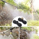 20 Stück 0,4 mm Messingdüse Garten Bewässerung Kit Automatische Bewässerung Sprinkler mit Zerstäubungsdüse Nebel Düsen für Terrasse Zerstäuberfunktion System 10 Set