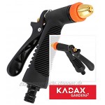 KADAX Sprühpistole aus Kunststoff ABS und Metall Reinigungsspritze Wasserspritze Gartenspritze Spritzpistole Gartenbrause Handbrause 3 Funktionen