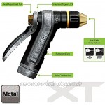 Melnor 65019-AMZ XT Heavyweight Metal Nozzle with QuickConnect Product Adapter Set Schwerer Heckauslöser Adjustable Tip