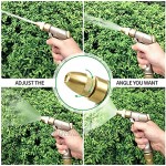 Rujoi Garten Schlauchdüsen-Sprayer 100% schwere Metalldüse Hochdruck-Pistolen-Griff-Sprayer 4 Bewässerungsmuster Wasserdüse