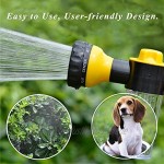 WINOMO Autowaschanlage Wasserpistole Garten Hand Spray Schlauch Düse 8 Verstellbare Bewässerungsmuster für Rasen Patio Auto