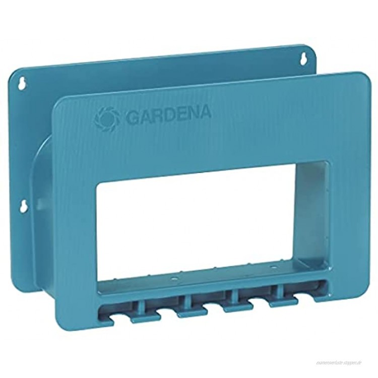 Gardena System-Schlauchboy: Gartenschlauch-Halterung für die Wand platzsparende Aufbewahrung für Gartenschlauch mit Halterungen für Spritzen Brausen und anderen Gardena Systemteilen 238-20