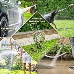 JonesHouseDeco PVC-Gartenschlauch 1 2'' 5 m mit Anschlüssen zur Gartenbewässerung Knickfest & abriebfest UV-beständig