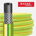 KADAX Bequemer Gartenschlauch aus PVC-Materialien 20 m Länge leichter 3-lagiger Schlauch auslaufsicherer Wasserschlauch für Rasenbewässerung ½ Zoll