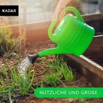 KADAX Gießkanne Gartengießkanne aus Kunststoff für Innen- und Außenbereich Bewässerung Blumen Zimmerpflanzen Garten Haus Wohnung Gartengeräte mit Brause 5L
