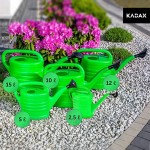 KADAX Gießkanne Gartengießkanne aus Kunststoff für Innen- und Außenbereich Bewässerung Blumen Zimmerpflanzen Garten Haus Wohnung Gartengeräte mit Brause 5L