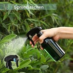 SUNYOSHINE 1,4 Liter Gießkanne für Zimmerpflanzen kleine Gießkanne mit 10 Unzen Sprühflaschen und 250 ml Squeeze Flasche für Garten Zimmerpflanzen Blumen Sukkulenten grün